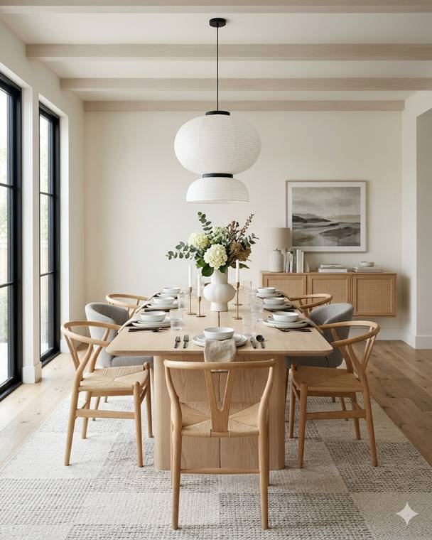 Scandinavian style dining room design study