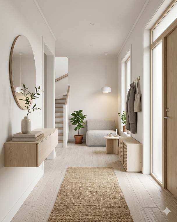 Scandinavian style entry design study